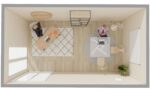 Studio de jardin en bois : Bureau de jardin Greenkub : vue aérienne