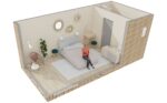 Aménagement d'une chambre d'amis pour deux personnes