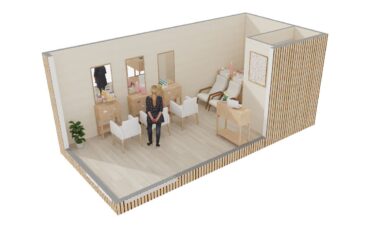 Studio de jardin : Local professionnel - Salon de coiffure