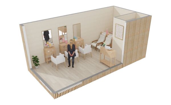 Studio de jardin : Local professionnel - Salon de coiffure