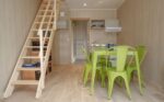 Studio de jardin en bois sur terrain nu - salon