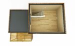 Etage vide d'un studio de 30m2