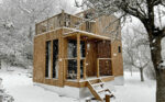 Greenkub avec Duplex sous la neige