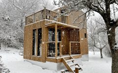 Greenkub avec Duplex sous la neige