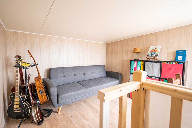 salle musique salon studio jardin
