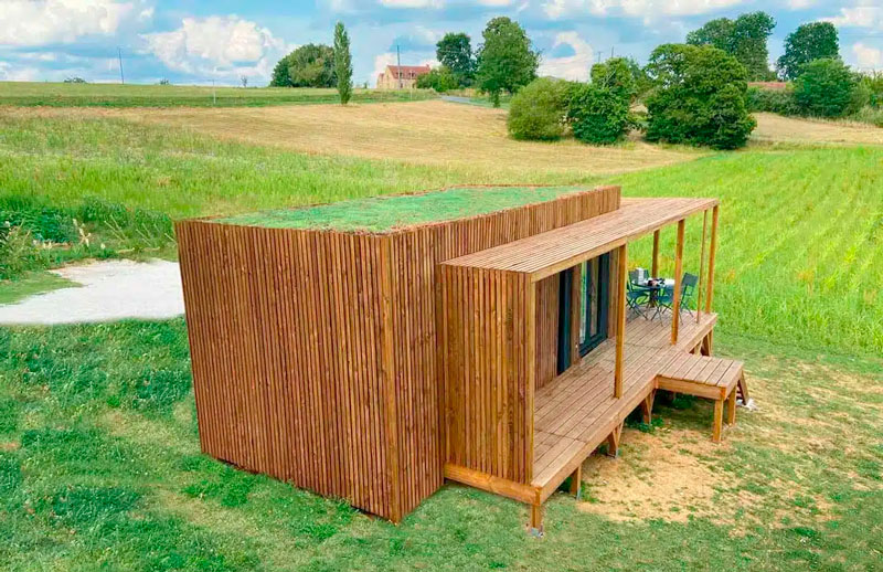 Studio de jardin suite à l'acceptation d'une déclaration préalable de travaux