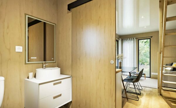 Salle de bain d'un studio de jardin de 30m2