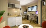 Aménagement intérieur d'un bureau de jardin