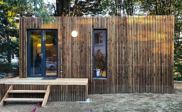 Greenkub de 20 mètres finition premium et bardage jusqu'au sol