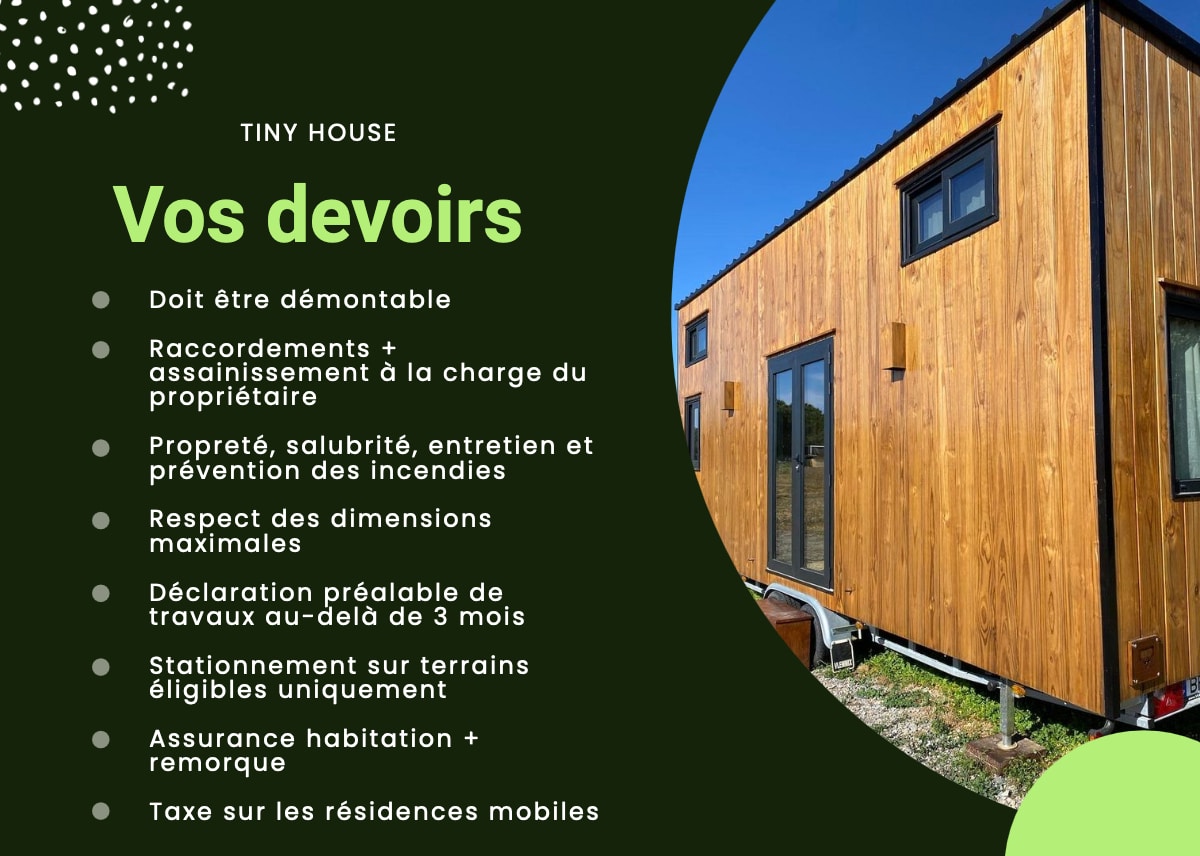 Devoirs du propriétaire d'une tiny house