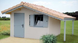 Bureau de jardin en dur
