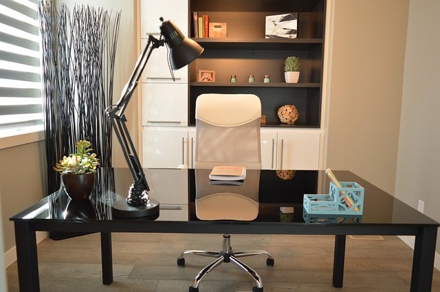 Bureau professionnel noir