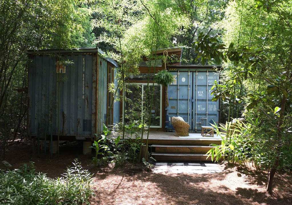 Bureau de jardin container