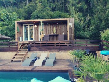 Pool house bois piscine isère Greenkub