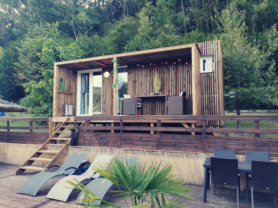 Pool house bois piscine isère Greenkub