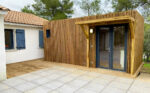 Studio de jardin avec une extension de terrasse