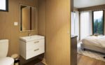 Salle de bain studio de jardin