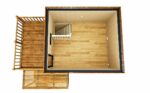 Etage vide d'un studio de 25m2