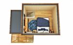 Aménagement chambre d'un studio de jardin