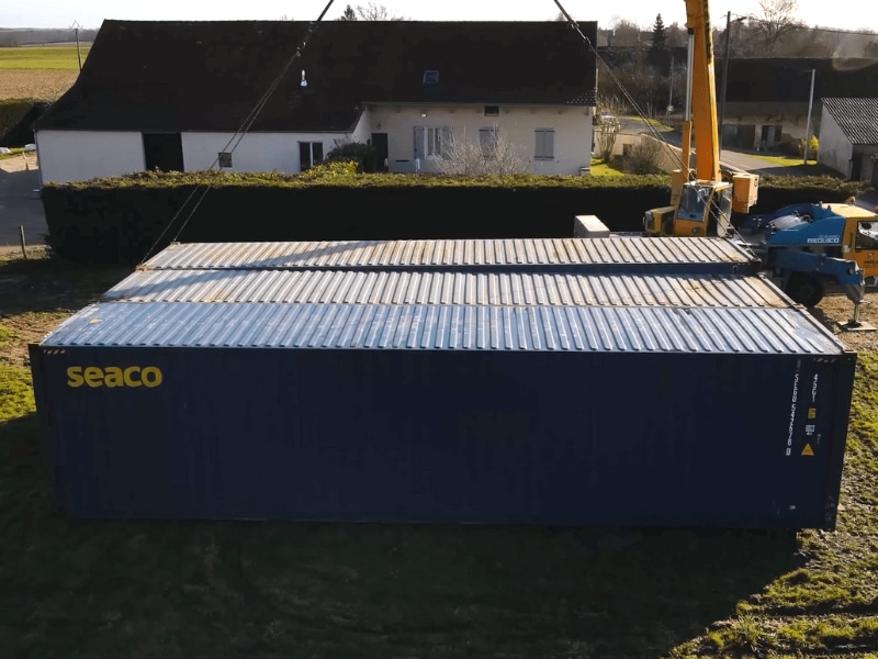 Conteneurs maritimes recyclés