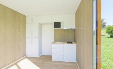 Cuisine premium dans un studio de jardin