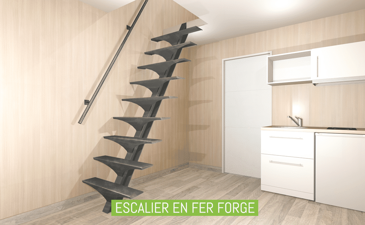 Escalier en fer forgé