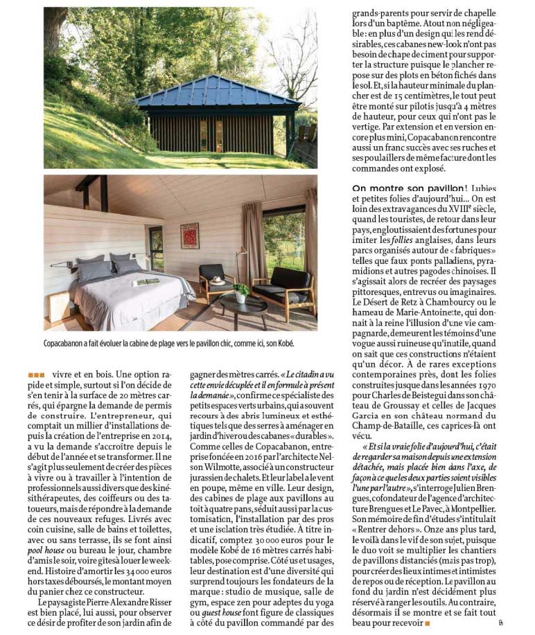 Page 2 de article sur Greenkub dans le Point Greenkub Le point
