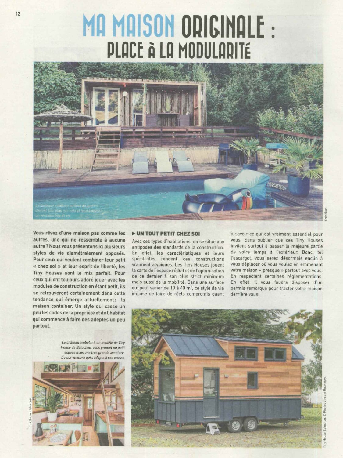 Article de presse Habitat sur la maison originale
