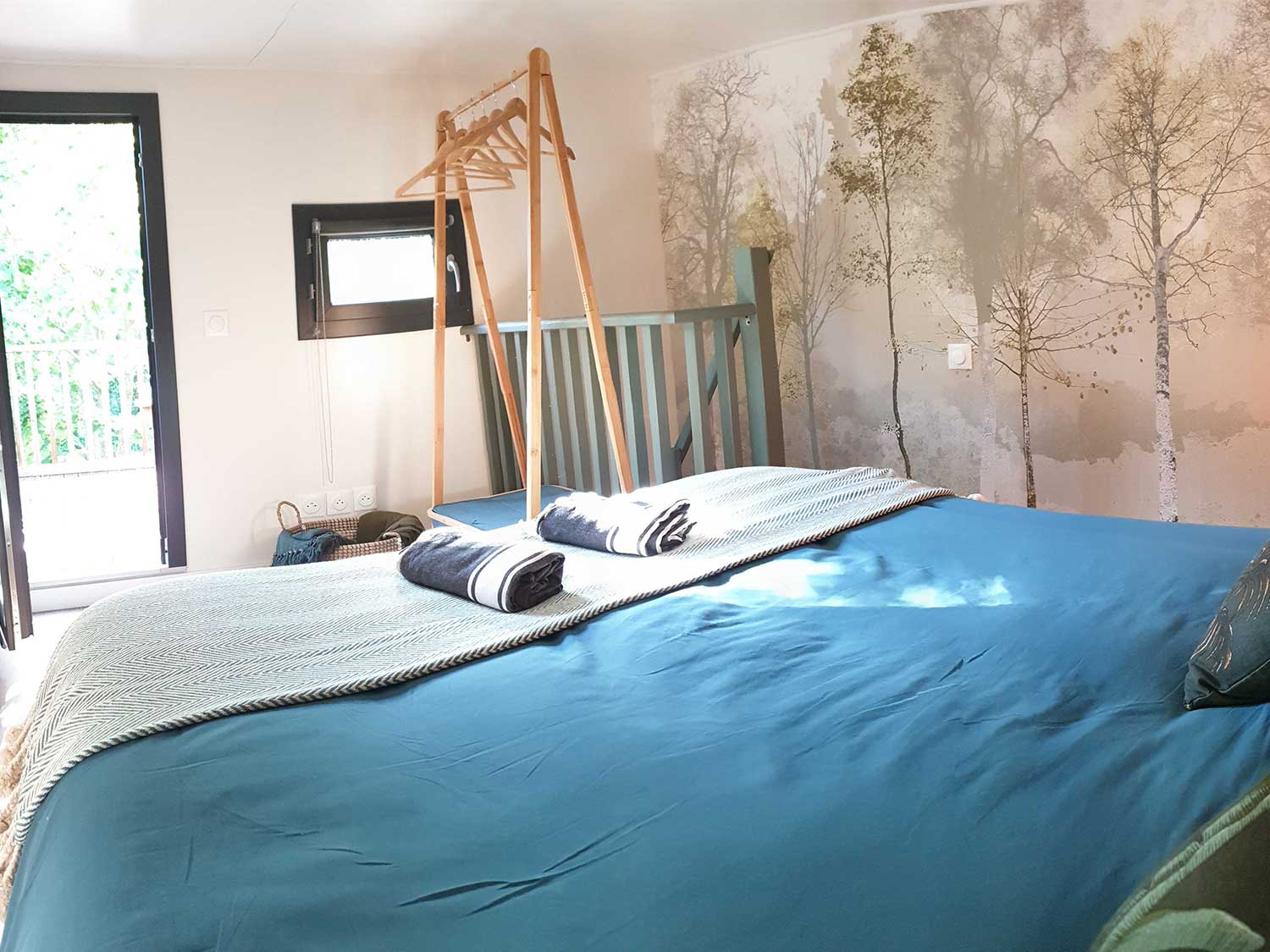 Chambre d'hôte aménagée dans un studio
