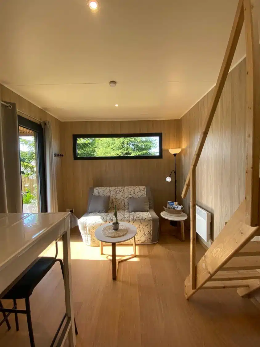 Salon aménagé d'un studio