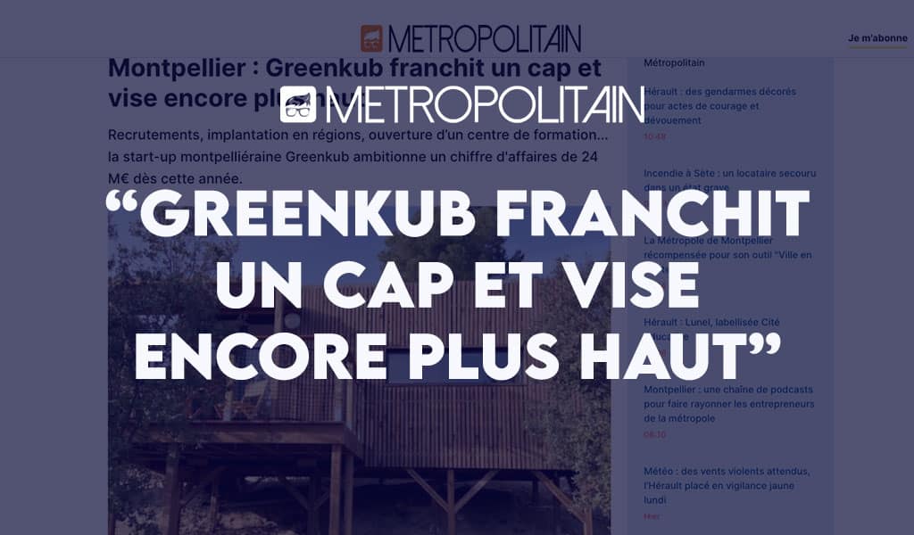 Article presse Metropolitaine Greenkub