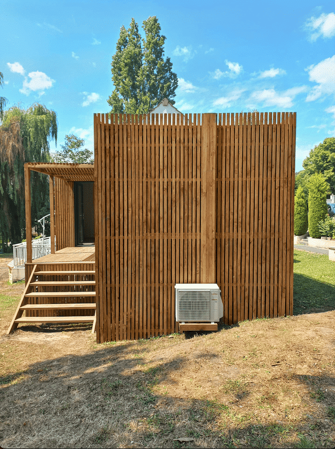 Studio de jardin de profil en bois