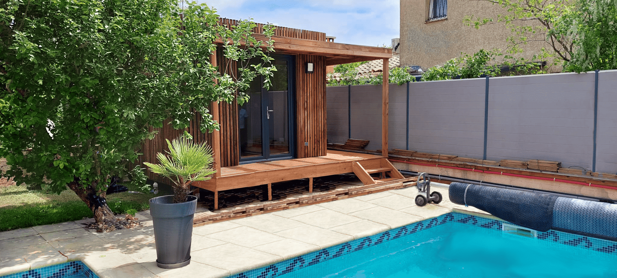 Pool house en bois