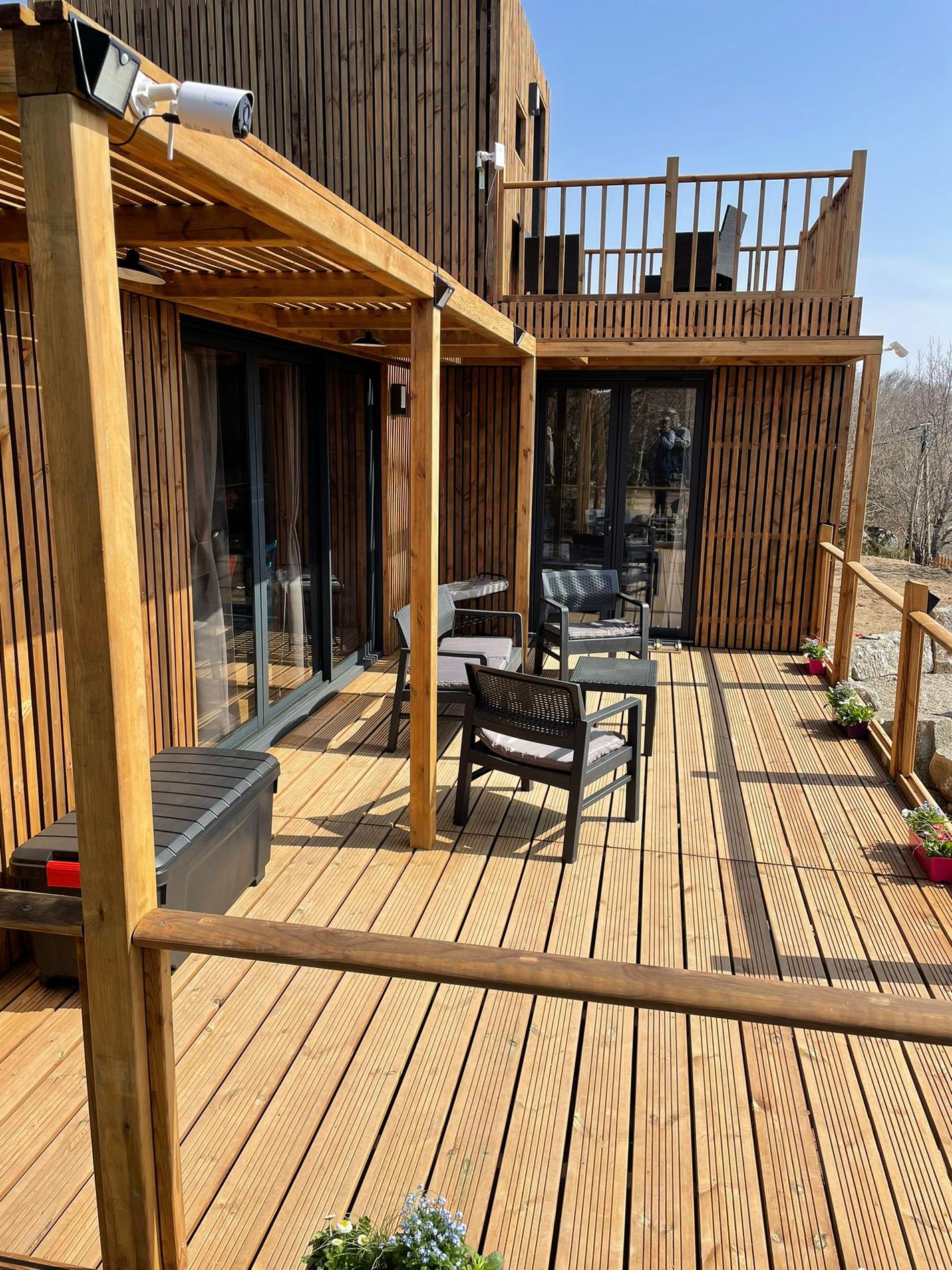 Terrasse d'un studio de 40m2