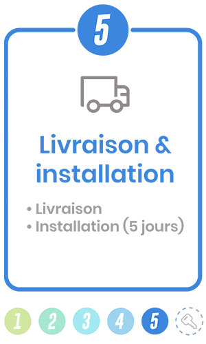 Livraison et installation pour un studio