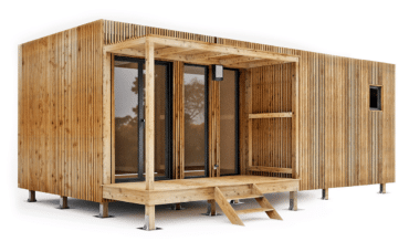 Visuel 3D du studio de jardin de 25m2 de plain pied