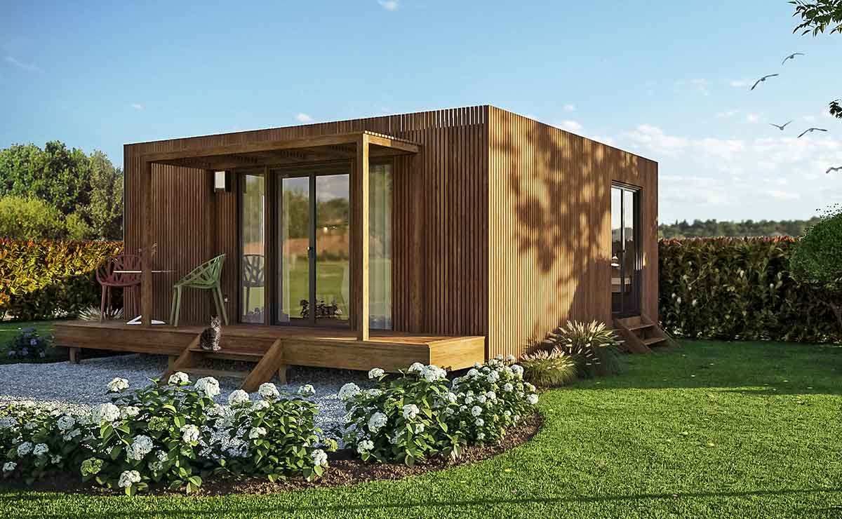 realisation-maison-cube-2 Mise en situation d'une maison cube de 40m2
