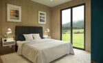 Visuel d'une chambre dans une maison cube