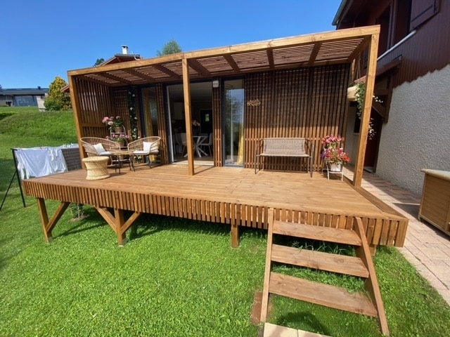 Studio de jardin aménagé une extension de terrasse
