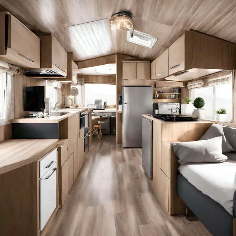 Aménagement d'un mobil-home
