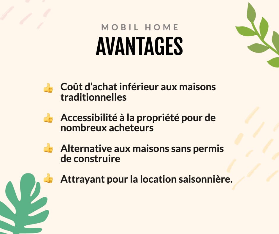 Avantages du mobil home