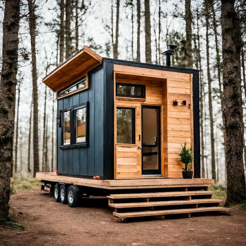 Une tiny house en bois