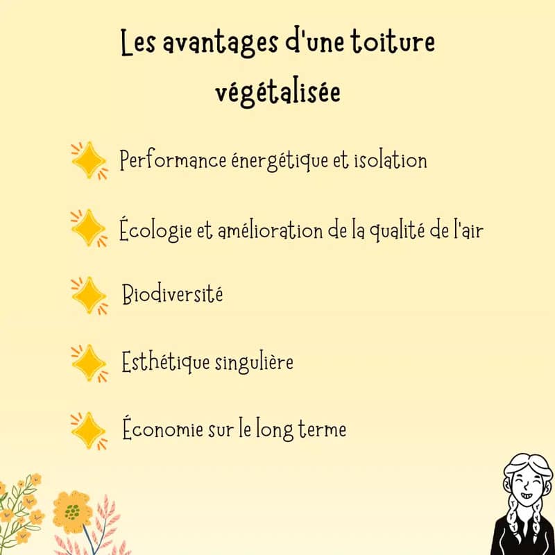 Les avantages d'une toiture végétalisée