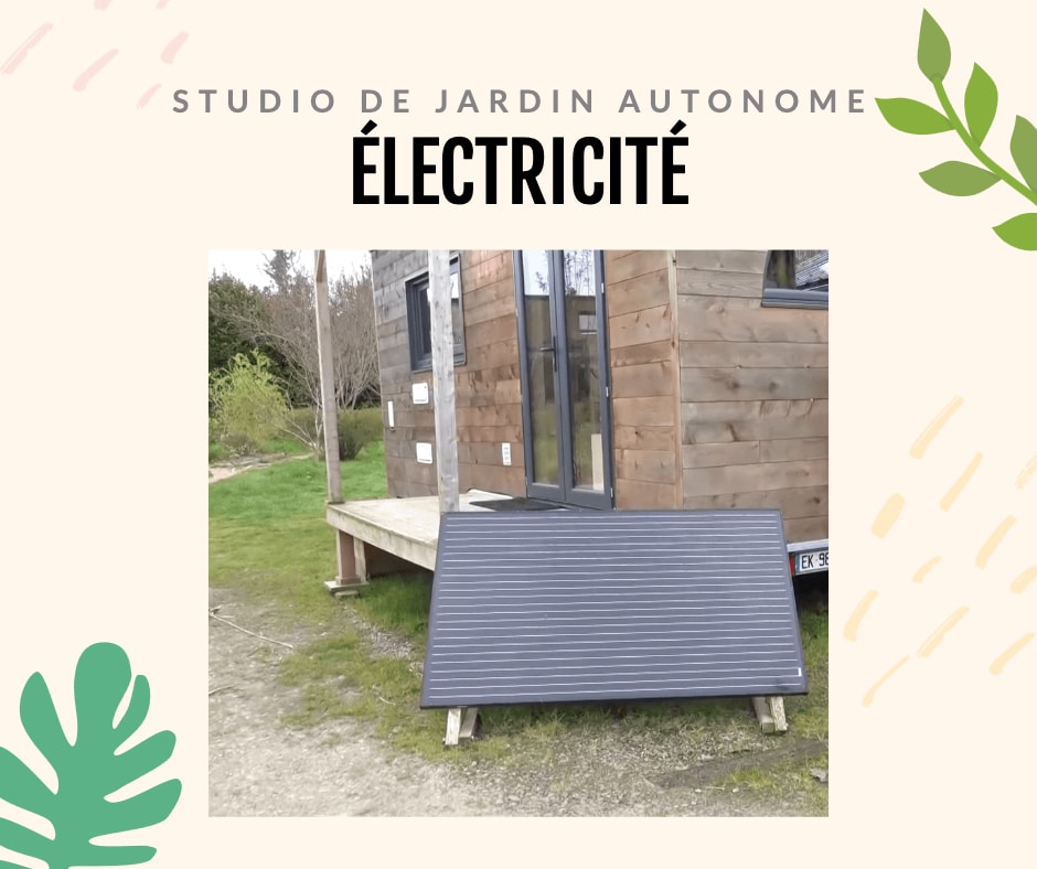 Electrification d'un studio de jardin autonome