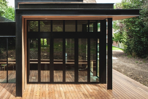 Extension de maison en acier