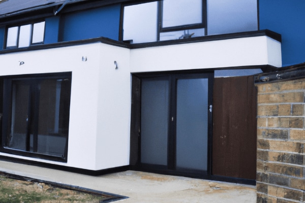 Extension de maison en béton