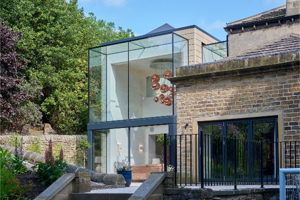 Extension de maison en verre