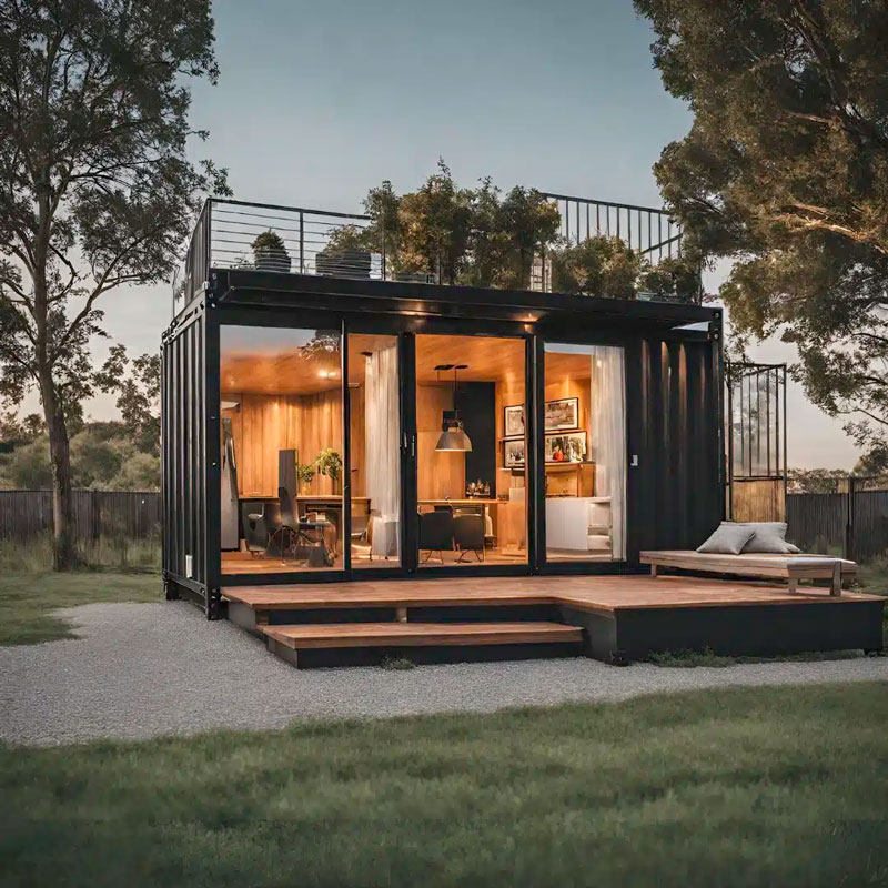 Une maison container contemporaine
