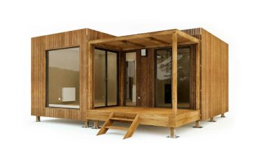 Un studio en bois de 25m2 en L