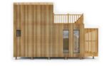 Studio en bois de 40m2 avec une terrasse tropézienne